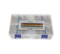 Capacitor 2600pcs/Box 130 Kinds 1/4W 0.25W 1% Metal Film Resistors Assorted Pack Kit Set Lot Resistors Assortment Kits Fixed capacitors