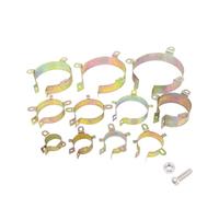 Capacitor Bracket Clamp Holder Clap 22mm 25mm 30mm 35mm 40mm 45mm 50mm Mounting Clip Surface plating zinc 1PC AUOQKQUT(50mm 3pins H24mm)