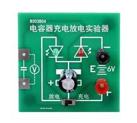 Capacitor Charge Discharge Equipment, Electronics Teaching Instrument with Indicator Light - Hands - On Experiment, Easy Observation, Ideal for Physics Education