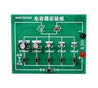 Capacitor Experiment Board Professional PVC Capacitor Charging Discharging Demonstration Board for Classroom Teaching Electrical Engineering Labs High School Physics Experiments
