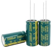 Capacitor kit 10pcs-50pcs/lot 16V 22000UF 22000UF 16V 18 * 35mm high Frequency Low impedance Aluminum electrolytic Capacitor capacitors Energy storage elements (Size : 22000uf 16v 20pcs)