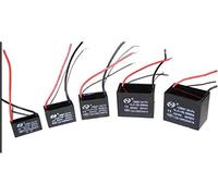 Capacitor kit 10PCS CBB61 Starting capacitance AC 450V 1uF -4uf, Wire Terminal Ceiling Fan electronic starter Run Capacitor capacitors Electronic Accessories (Color : 2.5uf, Size : Other)