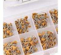 Capacitor kit 10Values*50pcs 10pF~680pF Multilayer/Monolithic Ceramic Capacitor Assorted kit with Storage Box 10 20 30 47 100 200 pF capacitors Electronic Accessories