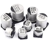 Capacitor kit 20pcs Aluminum electrolytic capacitors 6.3V 10V 16V 25V 35V 50V 100V 10UF 22UF 33UF 47UF 100UF 220UF 330UF 470UF 6.3x5.4 6.3 * 7.7mm capacitors AMNzOgOdL (Size : 50V 22UF 6.3X5.4MM)