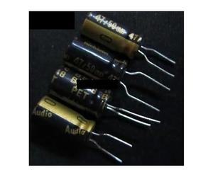 Capacitor Kit Capacitors 20pcs/50pcs For Audio Electrolytic Capacitor 47uf/50v 50v47uf 6 * 11mm AUOQKQUT(50pcs)