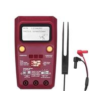 Capacitor Tester, Digital Transistor ESR02 PRO Tester SMD Components Diode Triode Resistor Capacitor Inductor Meter Multimeter with Tweezers