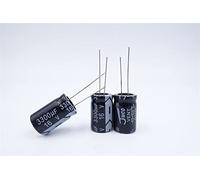 Capacitors 100pcs 16V1000UF 10 * 14 in-line Filter Aluminum electrolytic Capacitor) Component (Size : 16V3300UF)
