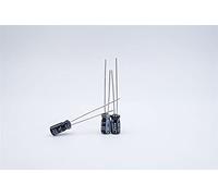 Capacitors 100pcs 25V1000UF 10 * 17 in-line Filter Aluminum electrolytic Capacitor) Component (Size : 25V22UF25/K)