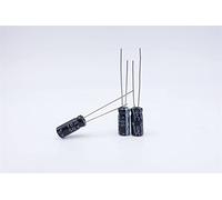 Capacitors 100pcs 50V4.7UF 5 * 11 in-line Filter Aluminum electrolytic Capacitor) Component (Size : 50V10UF)