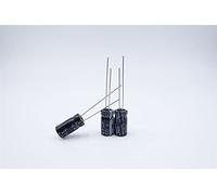 Capacitors 100pcs 50V4.7UF 5 * 11 in-line Filter Aluminum electrolytic Capacitor) Component (Size : 50V47UF)