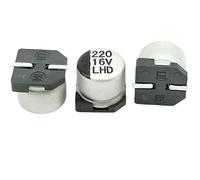 Capacitors 100pcs Capacitor high Frequency Aluminum electrolytic Capacitor 220UF16V/6.3 * 5.8 Small Size and Low impedance Component