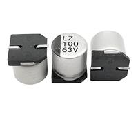 Capacitors 100pcs High Frequency Low Resistance SMD Aluminum Electrolytic Capacitor SMD Capacitor 100UF63V10*10.5LED Driver Power Supply Component