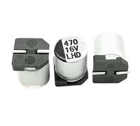 Capacitors 100pcs Small Volume SMD Electrolytic Capacitor 470UF16V6.3 * 7.7 Drive Module Digital Power Amplifier Module Inverter Component