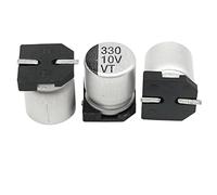 Capacitors 100pcs SMD electrolytic Capacitor 330UF10V6.3 * 7.7 Fast Charge Shared Charger Component