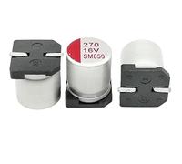 Capacitors 100pcs SMD Solid Capacitor 270UF16V8*10.5/6.3 * 9 Control Board Power HDM Adapter Capacitor Component