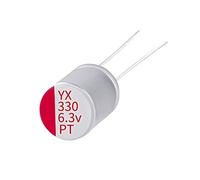 Capacitors 100pcs Solid Capacitor Aluminum electrolytic 6.3V330UF6.3V 5 * 8mm Component