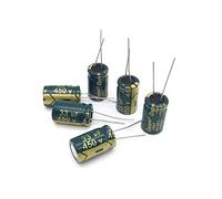 Capacitors 10pcs Aluminum electrolytic Capacitor 33uF 450V 13 * 20mm high Frequency Radial Electrolytic Capacitor Components Component