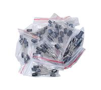 Capacitors 120pcs 12 Value kit 1uF-470uF Electrolytic Capacitor Package 1UF 2.2UF 3.3UF 4.7UF 10UF 22UF 33UF 47UF 100UF 220UF Electronic devices