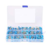 Capacitors, 15 Values Capacitors, 450Pcs 3KV 100pF - 10000pF High Voltage Ceramic Capacitor Assortment Kit + Plastic Box