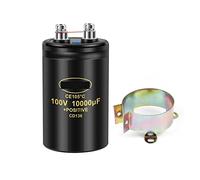 Capacitors 1PCS Bolt Electrolytic Capacitor 100V10000UF 50x80mm CD136 Screw Capacitors CE105℃ with Bracket Energy storage elements