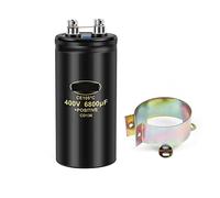 Capacitors 1pcs Bolt Electrolytic Capacitor 400V6800UF 76x130mm CD136 Screw Capacitors CE105℃ with Bracket Energy storage elements