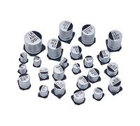 Capacitors 1UF~1000UF 6.3V-50V 400Pcs 24Value SMD Aluminum Electrolytic Capacitors Assortment Kit + Box Components Component