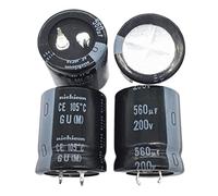 Capacitors 2PCS/10PCS Snap-in PSU Capacitor, 560uf 200v 25x30mm 200V560uF AMNzOgOdL