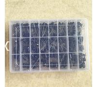 Capacitors 500Pcs/lot 0.1UF-1000UF 24Values Aluminum Electrolytic Capacitors 16-50V Mix Electrolytic Capacitor Assorted kit and Storage Box Electronic devices