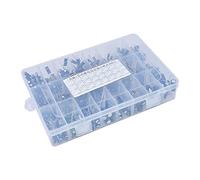 Capacitors 500Pcs/lot 0.1UF-1000UF 24Values Aluminum Electrolytic Capacitors 16-50V Mix Electrolytic Capacitor Assorted kit and Storage Box Electronic devices