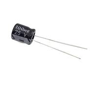 Capacitors 50PCS/LOT 25V 100UF 6 * 7 high Frequency Low impedance Aluminum electrolytic Capacitor 100uf 25v Energy storage elements
