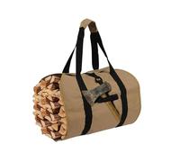 Capacity Firewood Carrier Bag with Hook and Loop Firewood Carrier Bag Wood Carrier for Firewood Log Tote Bag,Green