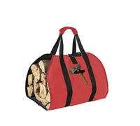 Capacity Firewood Carrier Bag with Hook and Loop Firewood Carrier Bag Wood Carrier for Firewood Log Tote Bag,Khaki