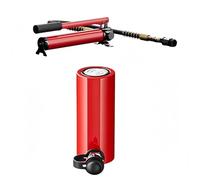 Capacity Hydraulic Cylinders, Jacks With Hand Pumps, With 100mm/4in Stroke, Portable Jacks，Hydraulic Lifting(10T jack+CP-180 hand pump)