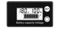 Capacity Voltage Meter Battery Indicator DC 8-100V 6 set 4 set Capacity Voltage there is a clear screen display the performance and percentage are displayed (White)
