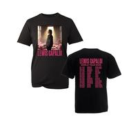 Capaldi Concert Tour 2025 T-Shirt - Lewis Brit Pop Singer Vintage Band Merch Gift for Music Lovers UK Event Kids Adults Unisex Tee Top (Black, 12 Years)