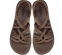 Capana Woven Women's Flat Sandals - Strappy Braided, Beach Sandals for Women Dressy Summer, Rope Bohemian Sandals, Spring Casual Womens Shoes, Comfy Boho Flats for Teen Girls - Relax (2nd Version),