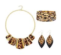 Capaneus Party Costume Accessories, Necklace with Pendant, Drop Earrings, Multi-Layer Bracelets, Perfect for Parties, Carnival, Christmas, Copper
