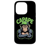 Capape Angry Chimp Monkey With Cap Tough Case for iPhone 14 Pro