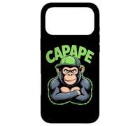 Capape Angry Chimp Monkey With Cap Tough Case for iPhone 17 Pro Max