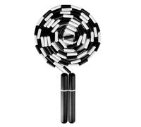 CAPARK Jump Rope Segmented Soft Beaded Skipping Rope Adjustable Tangle Free Jumping Rope for Kids Men Women Exercise, Weight Loss, Keeping Fit and Training 9.2 Feet (1-Black)