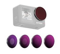 CAPART 4 Pack ND Filter for DJI OSMO Action 4 (ND8 ND16 ND32 ND64), Aluminium Frame Optical Glass Multi Coated, Splash-Proof Scratch-Proof Easy Clean