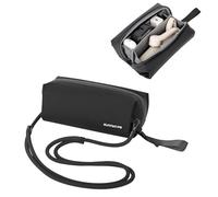 CAPART Shoulder Case Hand Carrying Bag for DJI Osmo Pocket 3 2, Action 5 Pro 4 3, Insta360 X5 X4 X3, GO 3 / 3S ACE PRO, Action Camera Charger Data Cables Cards Electronics Organizer Pouch (Black)