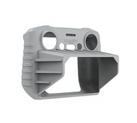 CAPART Silicone Protective Cover with Sun Hood for [DJI RC 2] Controller, Suitable DJI Air 3/Mini 4 Pro Drone, Scratch-Proof Dust-Proof Wear-Proof Non-Slip (with Sunhood - Grey)