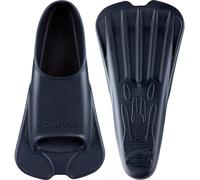 CAPAS Swim Training Fins Comfortable Silicone Swimming Floating Flippers with Mesh Bag for Kids Adult Men Women Short Blade Build Leg Strength (Navy, S (Adults UK Size 4.5-6))