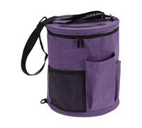 CAPASTEC 1 Set Knitting Bag, Yarn Organizer with Shoulder Strap, Portable Yarn Bag, Expandable Yarn Holder for Crochet Work Purple