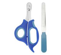 CAPASTEC 1 Set Nail Clippers, Nail Scissors for Beginners, Nail Clippers with Nail File Fits Well in the Hand, Cat Claw Scissors, Dark Blue