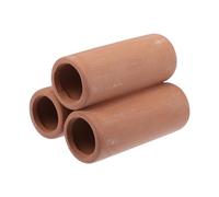 CAPASTEC Aquarium Decorations Hideaway Rock Cave, Ceramic Fish Tank Decoration Stone for Aquatic Pets to Breed Plays Rest, 2.83x2.24x2.11 Inch (Red Brown)