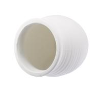 CAPASTEC Aquarium Decorations Hideaway Rock Cave, Ceramic Fish Tank Decoration Stone for Aquatic Pets to Breed Rest, 3.19x3.11x3.11inch (White)