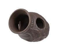 CAPASTEC Aquarium Hideaway Rock Cave, Resin Fish Tank Decoration Stone for Aquatic Pets to Breed Plays Rest, 3.23x2.32x2.52 Inch (Brown)