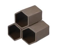 CAPASTEC Aquarium Hideaway Rock Cave, Resin Fish Tank Decoration Stone for Aquatic Pets to Breed Plays Rest, 2.76x3.66x3.74 Inch (Brown)